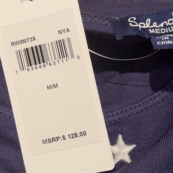 Splendid Long Sleeve Star Top NWTS - Picture 6 of 10